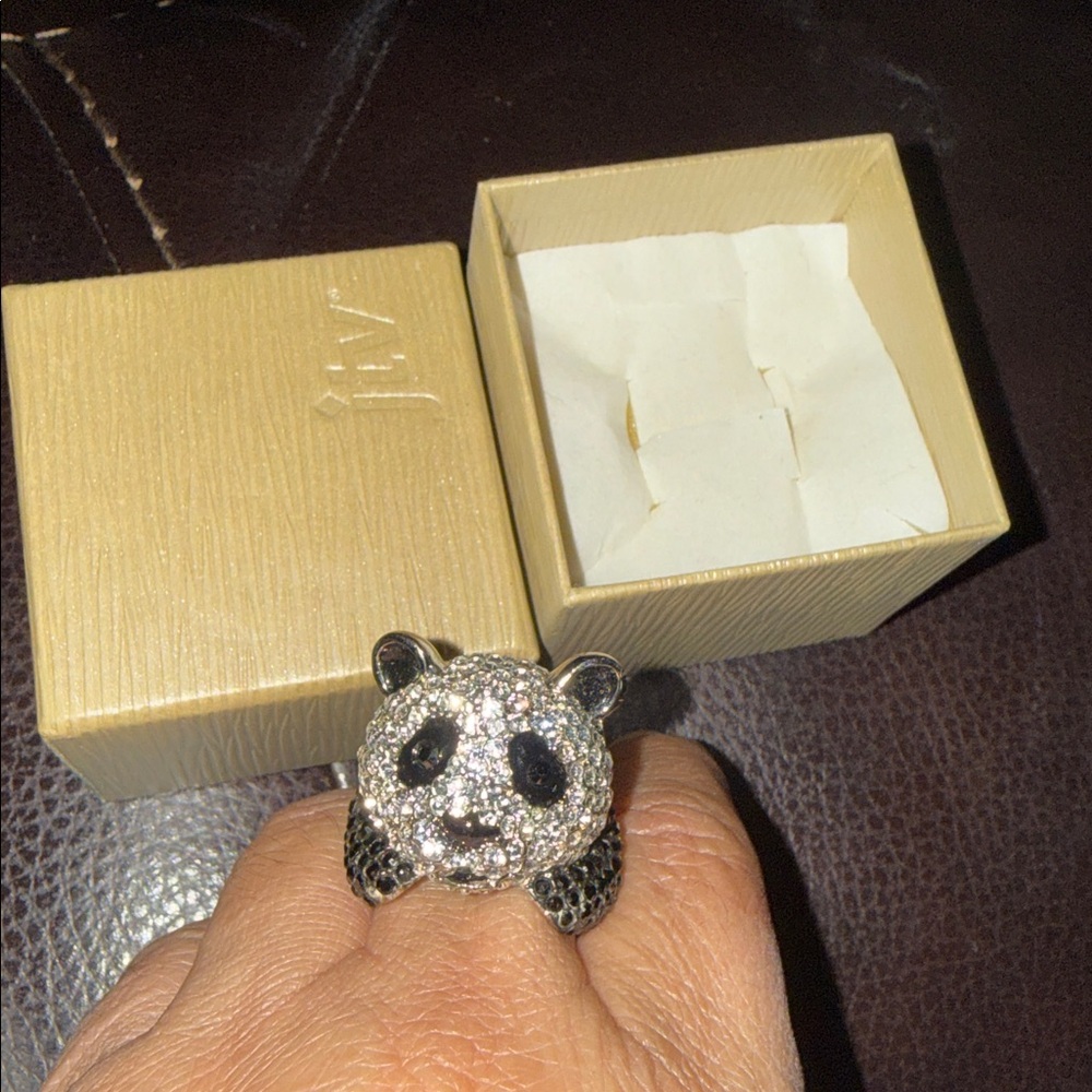 NWT JTV Panda Ring new in box